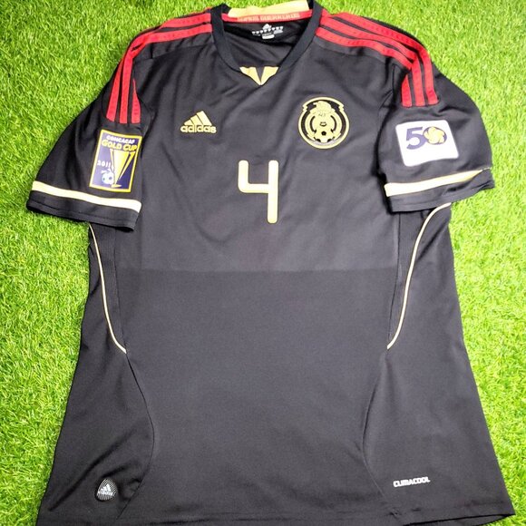 Marquez Mexico 2011 GOLD CUP FINAL Soccer Away Jersey Shirt L SKU# V31526 - Picture 2 of 10